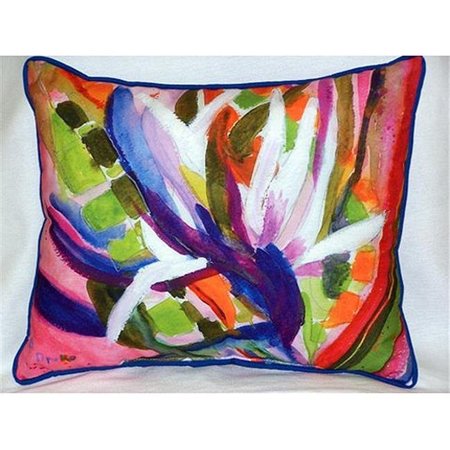 BETSY DRAKE Betsy Drake HJ289 Betsys Bird of Paradise Large Indoor & Outdoor Pillow 16 x 20 HJ289